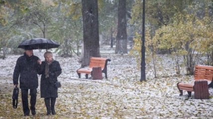 На выходных Украину накроет мокрым снегом