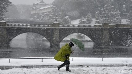 Япония потерпает от сильнейших снегопадов
