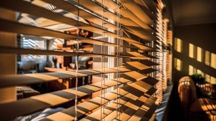 Жалюзи создают уют