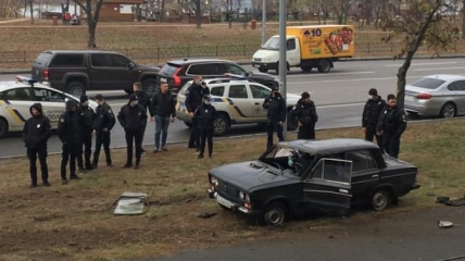 ДТП на Днепровской набережной в Киеве