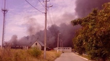 В Мариуполе масштабный пожар