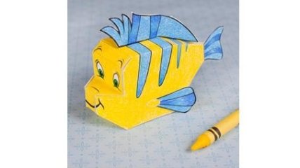 DIY. Рыбка Флаундер в 3-D