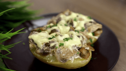 Картопля з грибами - ідеальне поєднання