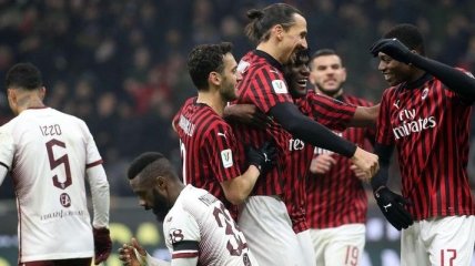 Милан вышел в полуфинал Кубка Италии, обыграв Торино (Фото, Видео)