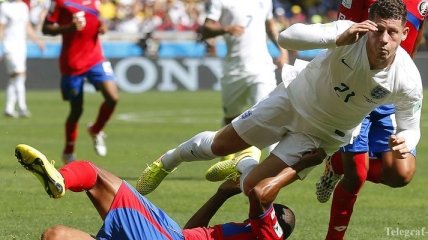 ЧМ-2014. Англия набрала одно очко в матче с Коста-Рикой