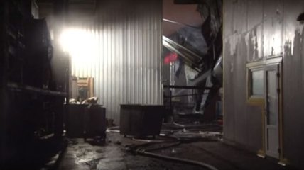 Пожар на Львовщине: полностью сгорел масляный цех (Видео)