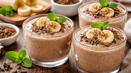 Шоколадно-банановий десерт