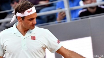 Федерер с трудом вышел в четвертьфинал турнира в Риме