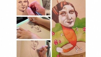 4-летняя девочка делает мамины картины уникальными