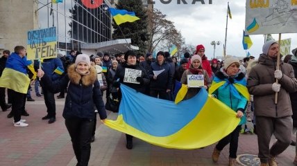 Мелітопольці продовжують демонструвати загарбникам, що вони – вільні українці
