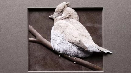 Бумажные 3D-скульптуры животных и птиц, поражающие точностью деталей (Фото) 