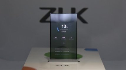 Китайский Zuk анонсировал прототип смартфона с прозрачным экраном  