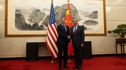 Госсекретарь США Энтони Блинкен и глава МИД Китая Ван И. Встреча в Пекине