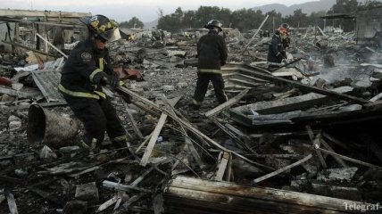 Количество жертв взрыва на рынке фейерверков в Мексике возросло до 31 человека
