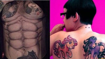 Очень странные татуировки для самых отчаянных (Фото)