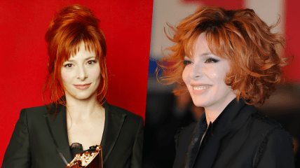 Милен Фармер в молодости и сейчас