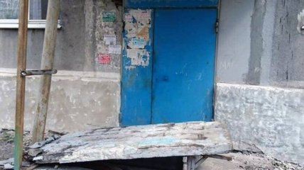 В Донецкой области бетонная стена многоэтажки упала на детей