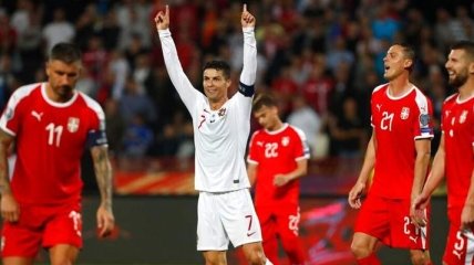 В битве главных конкурентов сборной Украины, Португалия разбила Сербию (Видео)