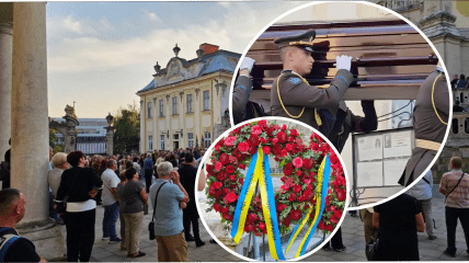 Прощание с Парубием, фото УНИАН