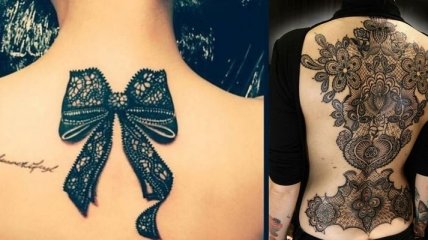 Татуировки с кружевами, которые никогда не выходят из моды (Фото)