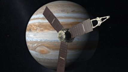 Космический аппарат "Юнона" приближается к Юпитеру (Видео)