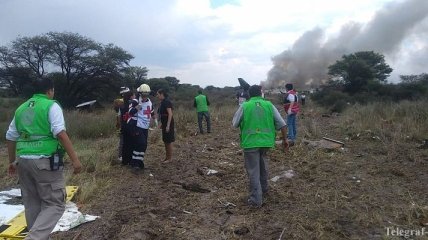 Местные власти назвали причину крушения самолета в Мексике