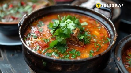 Суп харчо – это невероятно вкусное традиционное грузинское блюдо (изображение создано с помощью ИИ)