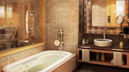Неслыханная роскошь: дизайн ванной в марокканском стиле (Фото)