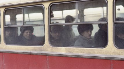 Пассажиры киевского автобуса в 1989 году