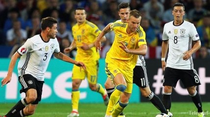 Результат матча Германия 2:0 Украина на Евро-2016