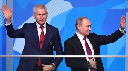 Олег Матыцин и Владимир Путин