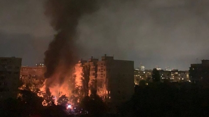 Взрыв трансформатора в Киеве