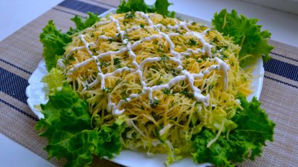 Салат из пекинской капусты «Легкость». Вкусный, быстрый и легкий рецепт!