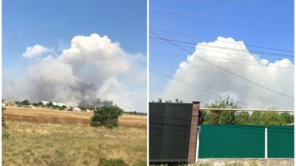 В Крыму прилет в склад боеприпасов