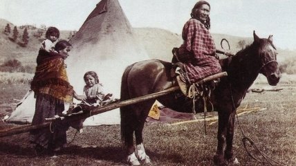 Старые цветные фотографии коренных американцев (Фото) 