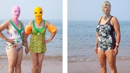 Лицокини - китайские купальники, прикрывающие женщин с головой (Фото) 