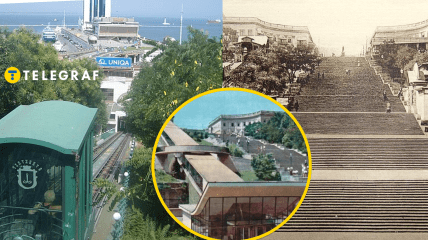 Фуникулер и Потемкинская лестница в Одессе