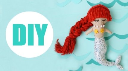 Мастер-класс с фото: как сделать куклу-русалочку своими руками