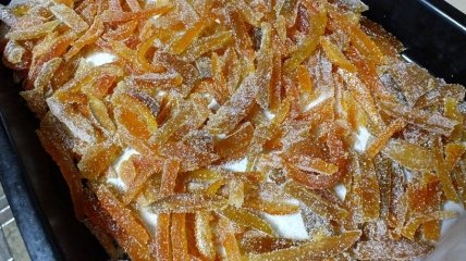 Как приготовить Апельсиновые цукаты из корок апельсинов быстрые просто рецепт пошаговый