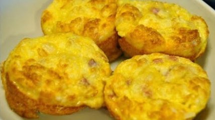 Яичные маффины с беконом