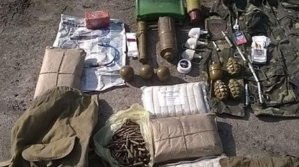 В зоне АТО обнаружен очередной схрон с арсеналами боеприпасов