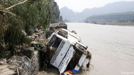 Север Китая затопило в результате наводнения