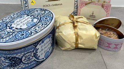Пасхальный кекс Fiasconaro Dolce & Gabbana в подарочной банке Colomba