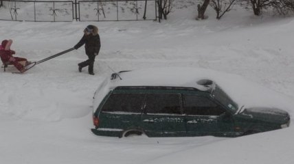 Рекордные снегопады могут вызвать наводнение в Киеве