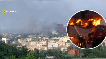 В Киеве горит кондитерская фабрика Roshen