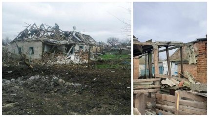 Последствия обстрелов Запорожской области, которые произошли несколько дней назад