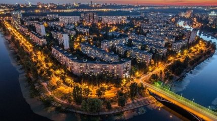Столица Украины с высоты: Русановка (Фото) 