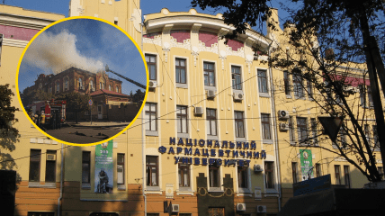 Постраждала адміністративна будівля університету