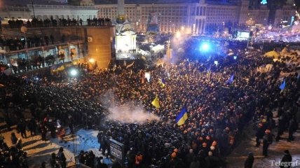 Опубликовано видео штурма "Беркутом" баррикад на Майдане