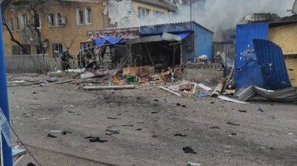 Ракетный удар по городу Курахово